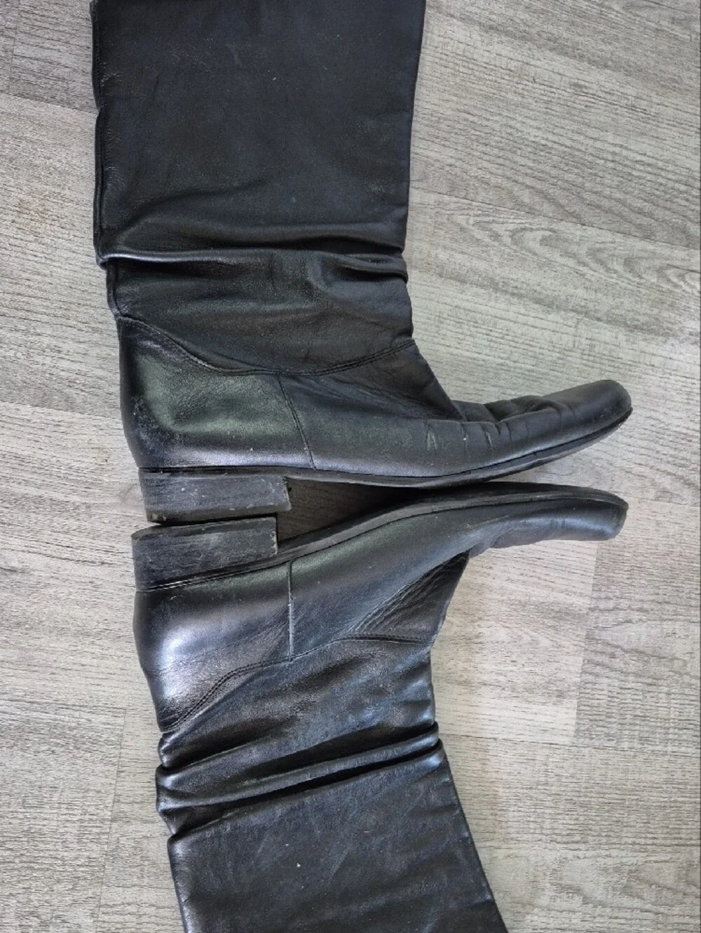 Women's Black Leather Boots